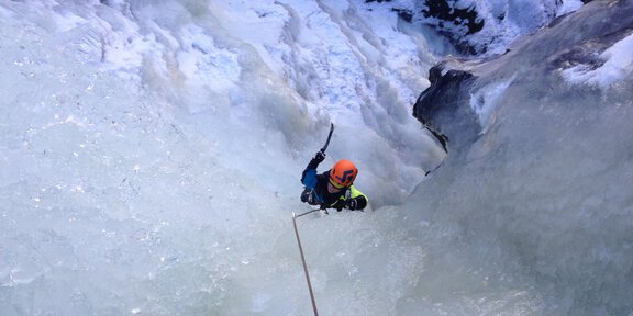Eisklettern Leo Moser - Bergführer Vent-Alpin - Vent