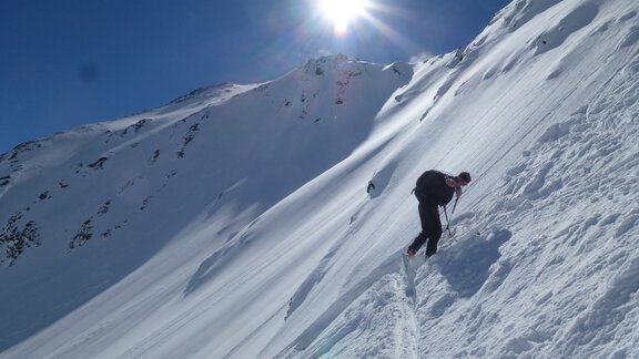 Perfect switchback technique is essential - Ötztal