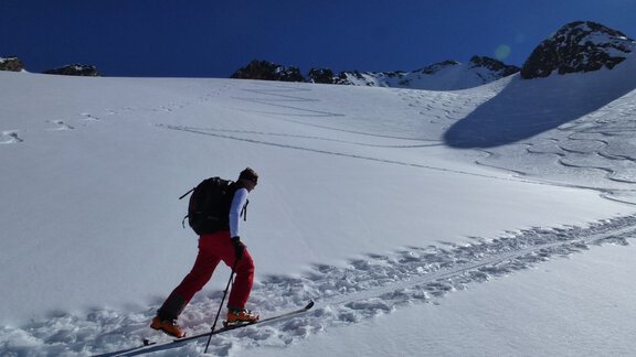 In the not too steep terrain, the ascent is easy. - Ötztal
