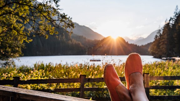 Abendstimmung am Seehäusl - Ötztal Tourismus Büro Oetz