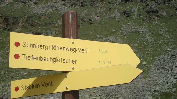 Signpost on the Sonnberg High Trail - Bianca Klotz