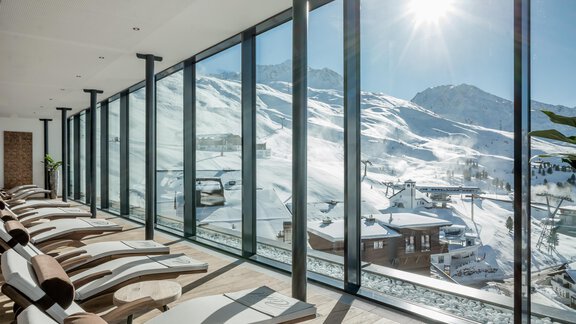 Ausblick Sky Relax - SKI | GOLF | WELLNESS Hotel Riml ****S - Hochgurgl