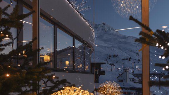 Aussicht Skipiste - SKI | GOLF | WELLNESS Hotel Riml ****S - Hochgurgl
