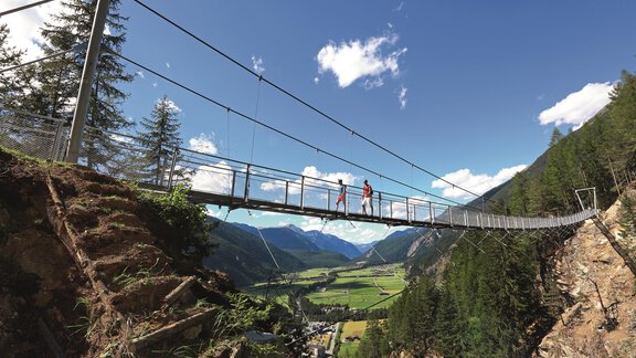 Längenfeld Hängebrücke - Bio & Reiterhof der Veitenhof - Niederthai