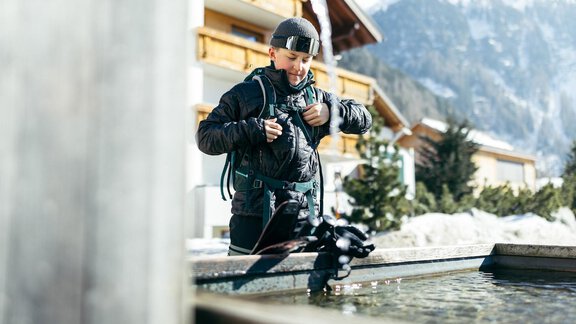 Sohn der Gastgeberfamilie - Hotel Falknerhof, am Ursprung - Niederthai