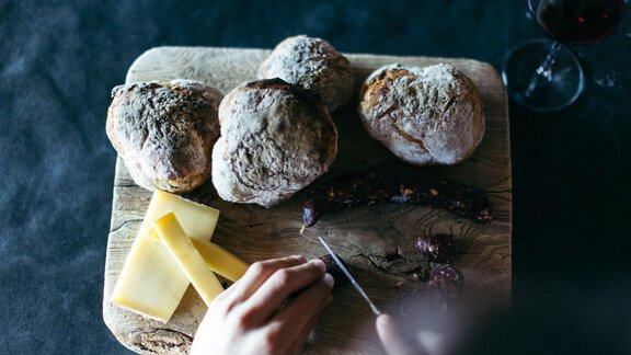 Brettljause - Hotel Falknerhof, am Ursprung - Niederthai