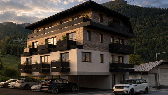 03 Perspektive Südost Zoom - A CASA "Aventurin" - Sölden