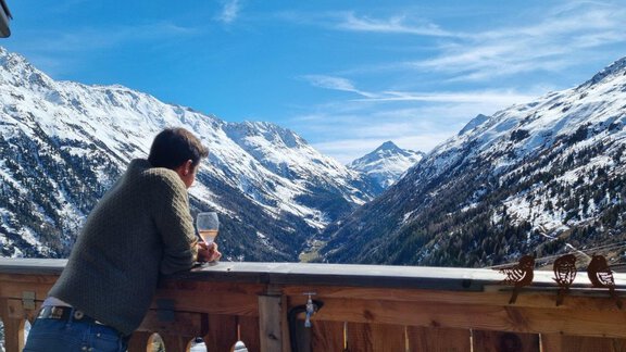 so eine Aussicht - Almhütte Chrisanten Thaya Sölden - Sölden