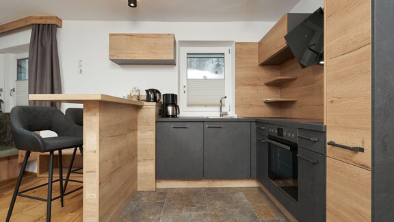 Wohnzimmer/Küche - Apart Sunnhäusl - Sölden