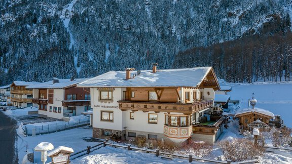 Winteransicht - Apart Wiesengrund - Sölden