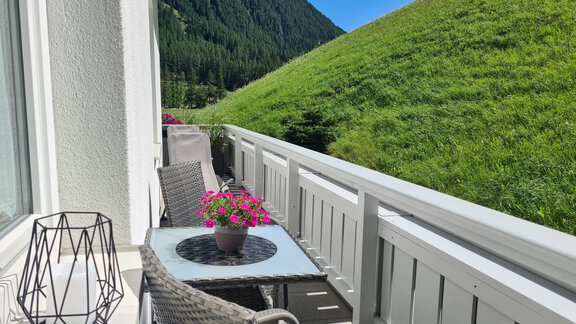 Balkon App. 1 Schlafzimmer - Appartement Skorpion - Sölden