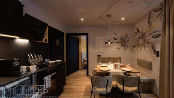 Edelweiß Wohnküche Foto Lorenzi - Appartements Lorenzi - Sölden