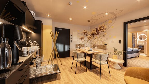 Butterblume  Wohn Küche Foto Lorenzi - Appartements Lorenzi - Sölden