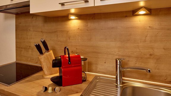 Küche mit Nespresso-Kaffeemaschinen - Appartements SöldenLiving - Sölden