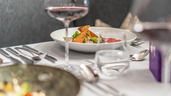 Gourmetmenü im Bergland - Bergland Design- und Wellnesshotel Sölden - Sölden