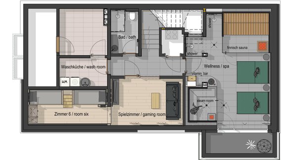 Grundriss UG - Chalet White Pearl by MYALPS - Sölden