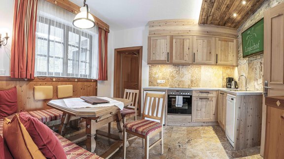 Küche Appt, 1 - Ferienappartements Linserhof - Sölden