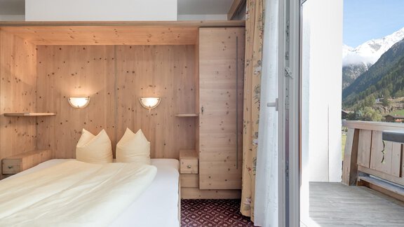 Aussicht vom Doppelzimmer - Ferienhaus Apart Sonnzeit - Sölden