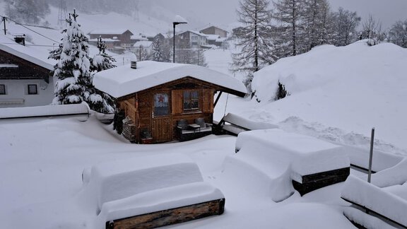 Winter beim Ferienhaus Kaspers - Sölden