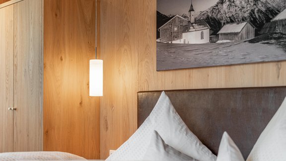 Doppelzimmer Detailsansicht - Garni Concordia - Sölden