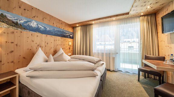 Doppelzimmer Zimmeransicht - Garni Concordia - Sölden