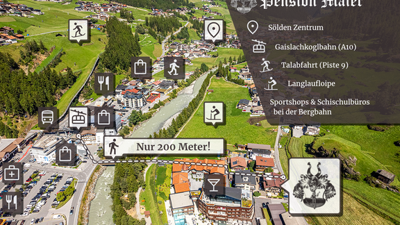 Nur 200 Meter zur Gaislachkoglbahn - Gästehaus Maier - Sölden