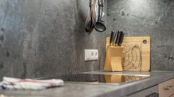 Küche Wiese - Gästehaus Raphaela - Sölden