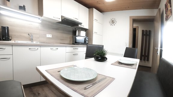Wohnküche im Appartement - Gästeheim Schmiedhof - Sölden