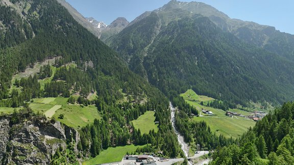 Ausblick vom Balkon - Gasthof Granstein - Sölden