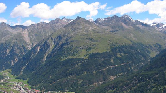 Ausblick vom Gaislachkogel nach Sölden - Haus Erwin - Sölden