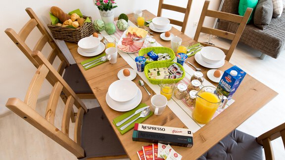 Frühstück im Appartement - Haus LUIGI - Sölden