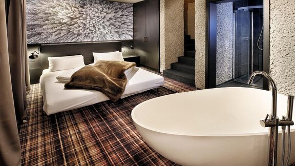 Top3 - Schlafzimmer - HEART - Manufaktur Appartements - Sölden