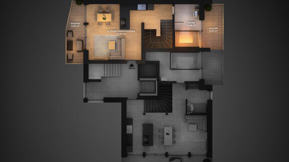 TOP04_Dachgeschoss - LENI MOUNTAIN LODGE - Boutique Appartements - Sölden