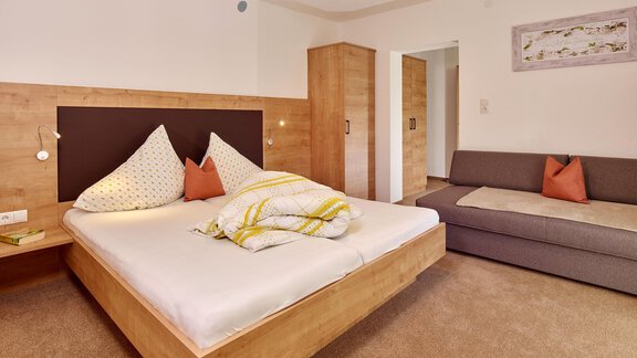 Schlafbereich Apartment - Pension Alpenruhe - Sölden
