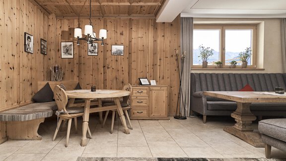 Gruenerhof-Soelden-Sitzbereich - Pension Grünerhof - Sölden