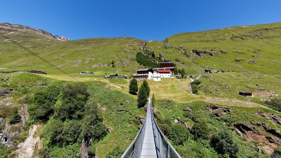 Vent Rofenhöfe mit Hängebrücke - Gästehaus Edelweiss - Vent