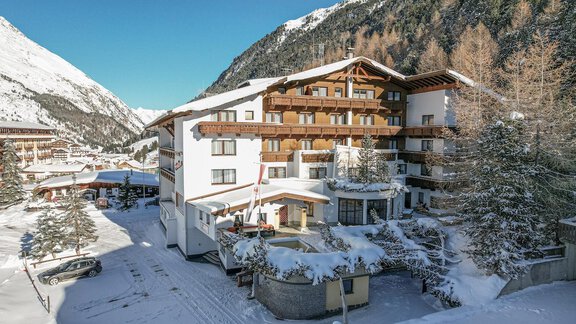 Similaun Winter Drohne-6 - Hotel Similaun - Vent