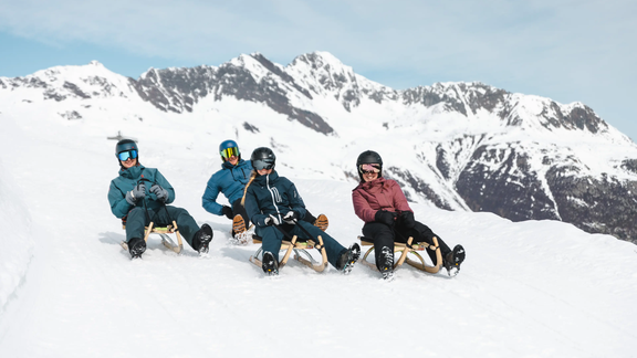 toboggan, Soelden, winter