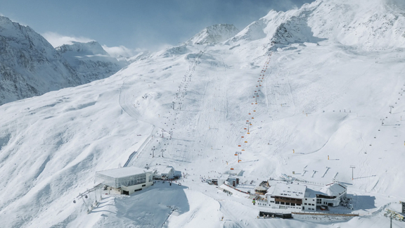 Soelden, landscape, atmosphere, impressions, mountains, winter, Wirtshaus am Giggijoch, Giggijochbahn
