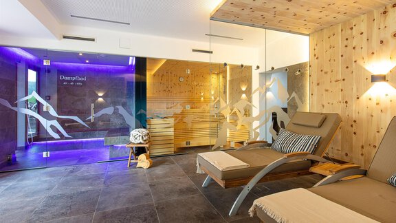 Bergspa mit Dampfbad und Sauna - Hotel Falknerhof, am Ursprung - Niederthai