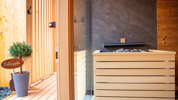 Gartensauna - Hotel Falknerhof, am Ursprung - Niederthai