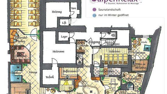 Wellness Karte - Hotel & Apartment Alpenland - Obergurgl 