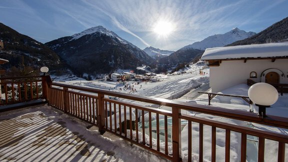 Blick ins Skigebiet - Haus Montjola - Sölden