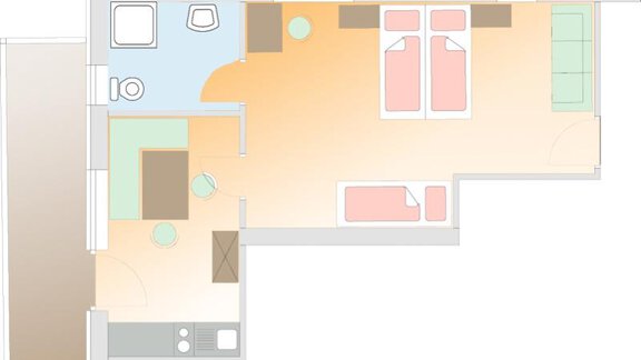 Grundriss Studio - Haus Söldenblick - Sölden