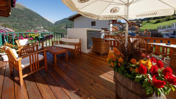 Terrasse - Hotel Waldcafe - Sölden