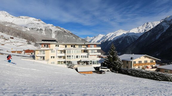 Aussenaufnahme Winter - Hotelappart Peter - Sölden
