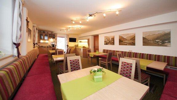Frühstücksraum - Pension Pitze - Sölden