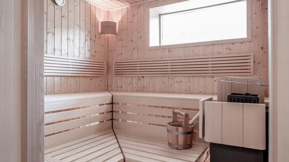 Finnische Sauna mit Panoramafenster - Soelden Lounge - Sölden