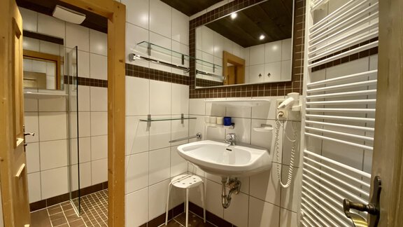 Badezimmer - Thalers Almhütte (Stabele) - Sölden