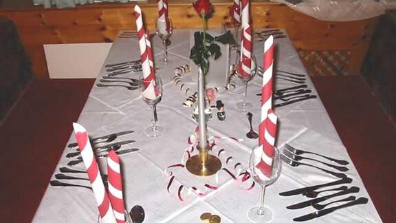 Tisch Silvester - Gasthof Geierwallihof - Vent